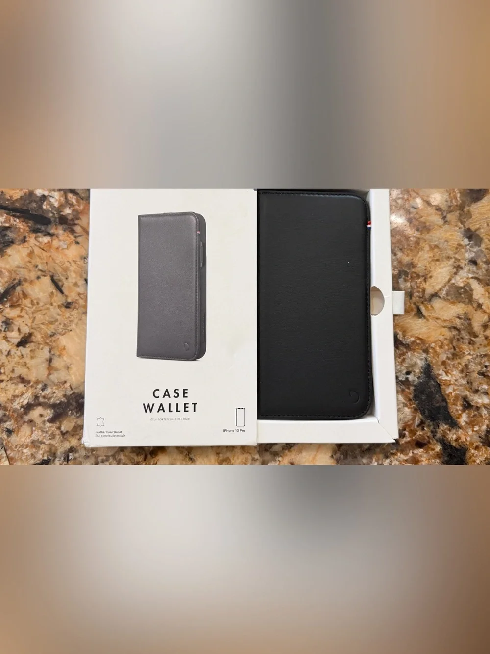Tommy Hilfiger Black Leather Case Wallet Folio
